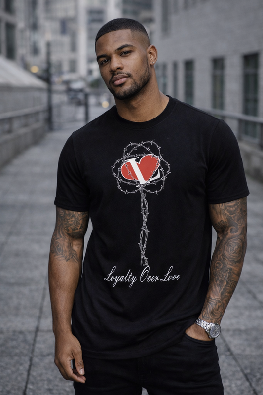 Loyalty Flower Tee 🖤❤️🤍