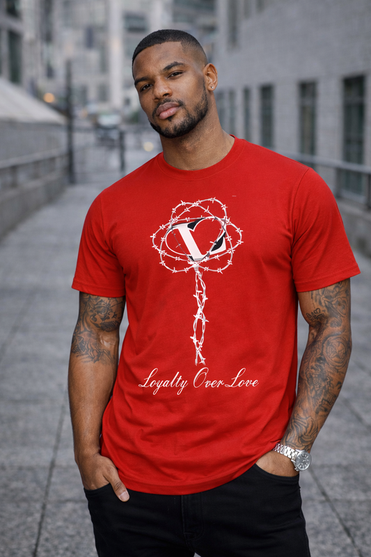 Loyalty Flower Tee 🖤❤️🤍